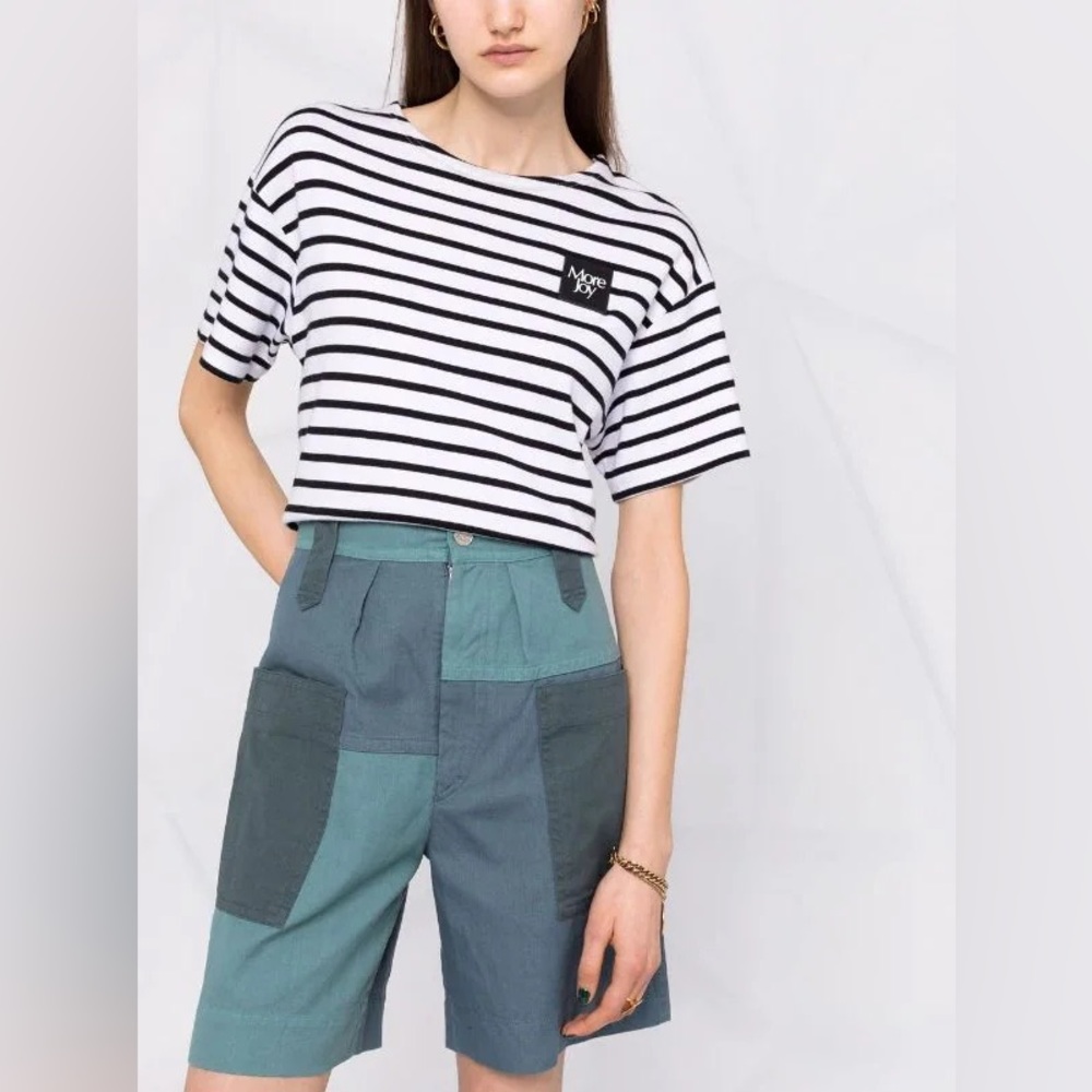 Isabel Marant Kalerna Patchwork Knee Length Shorts - image 3